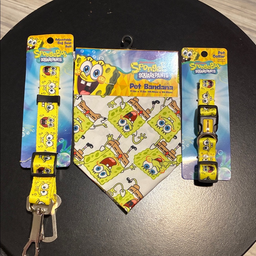 SpongeBob SquarePants Yellow Pet Accessory Collection - Picture 2 of 3